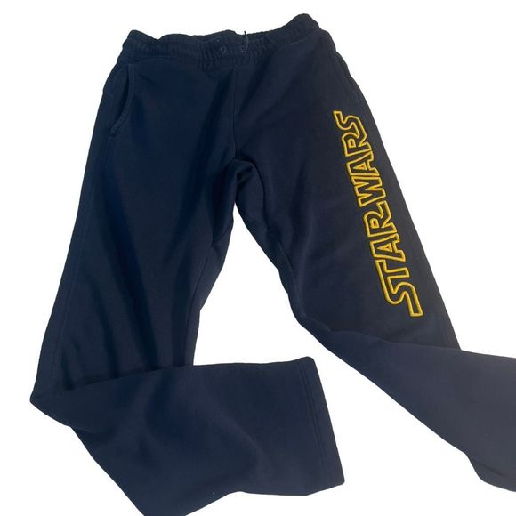 Gap Boy’s Star Wars Dark Blue Drawstring Sweatpants Boy’s Size Large (12) - Picture 1 of 5